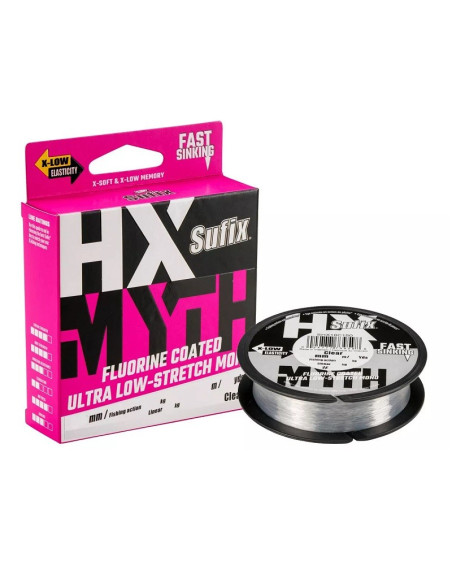 Sufix HX-MYTH Fluorine Coated 0.45mm 300m Clear